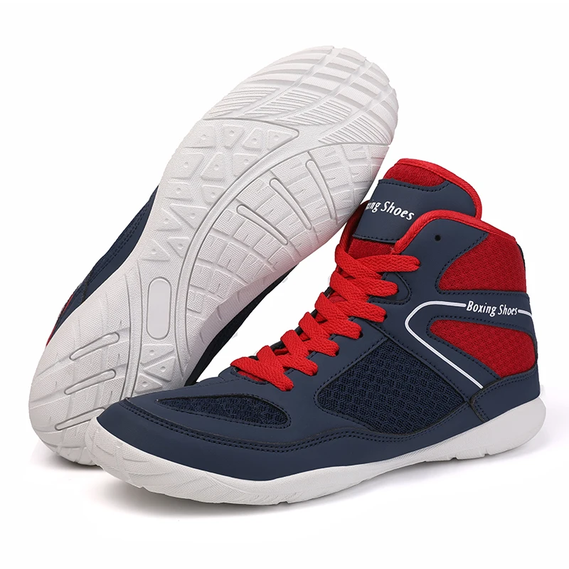 Men'S Shoes Navy Blue - Zapatos de lucha profesional para hombre,