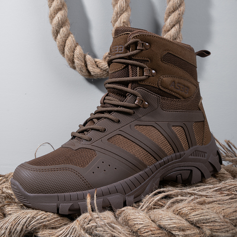 Men'S Shoes For Work - Botas tácticas con cordones para hombre,