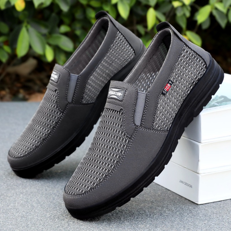 Men Shoes Loafers - Mocasines de malla transpirable para hombre,