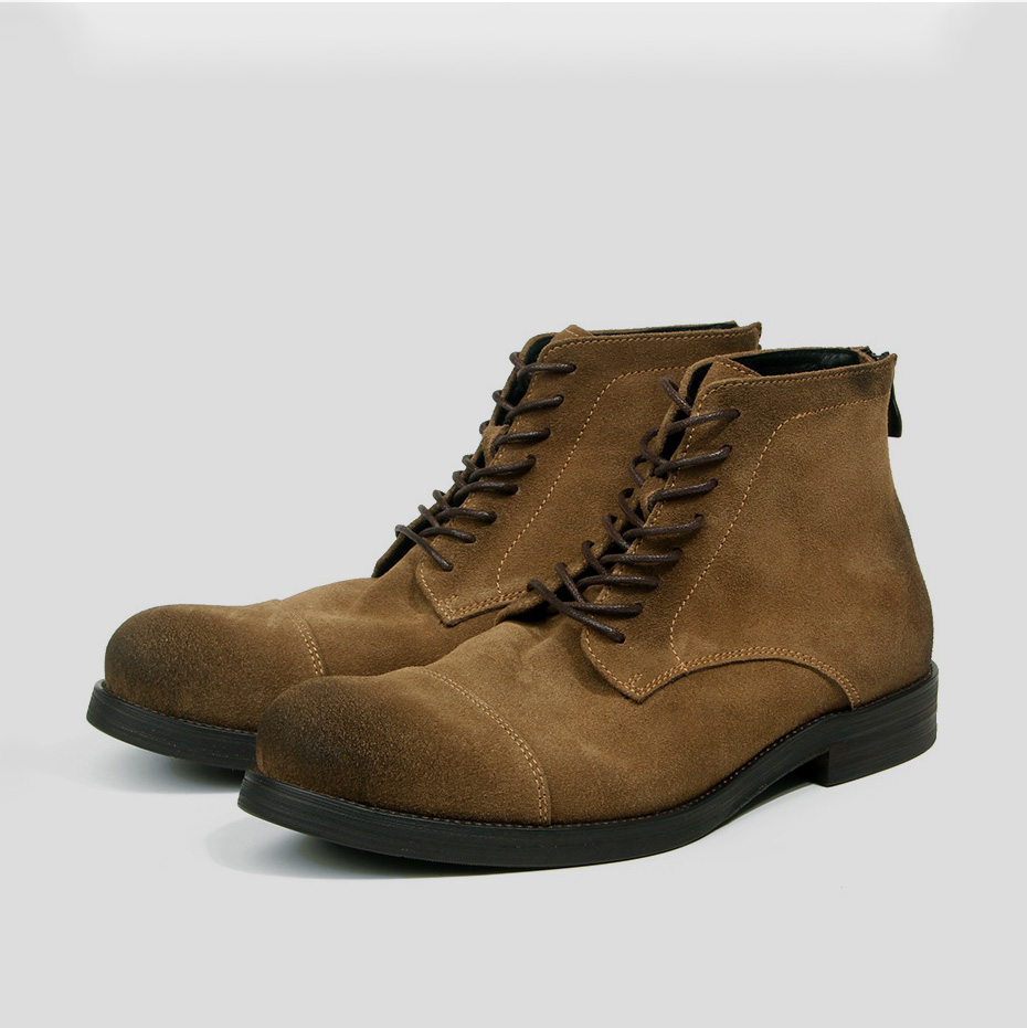 Men Shoes Oxford - EAGSITY, botas vintage de cuero de