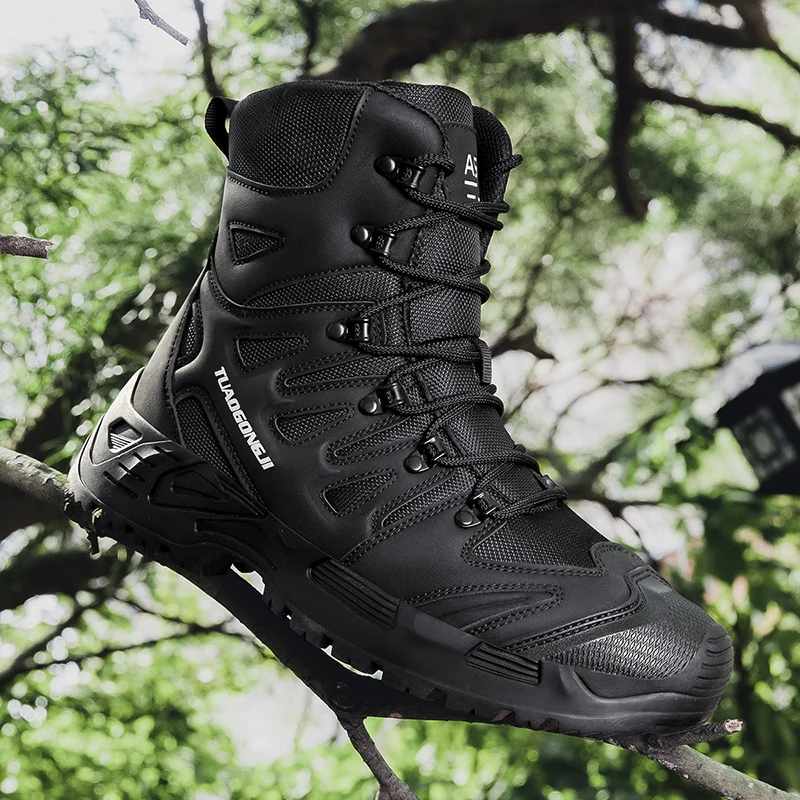 Men'S Shoes For Work - Botas tácticas de senderismo al aire
