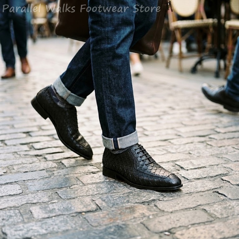 Men Shoes Oxford - Zapatos Oxford de hombre con diseño