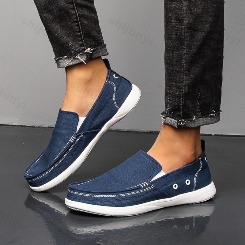 Men Shoes Loafers - Otoño hombres zapatos casuales de lona