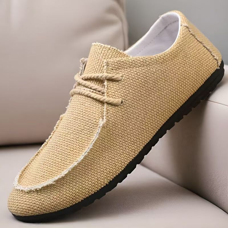 Men'S Shoes For Work - Zapatos de lona con cordones para
