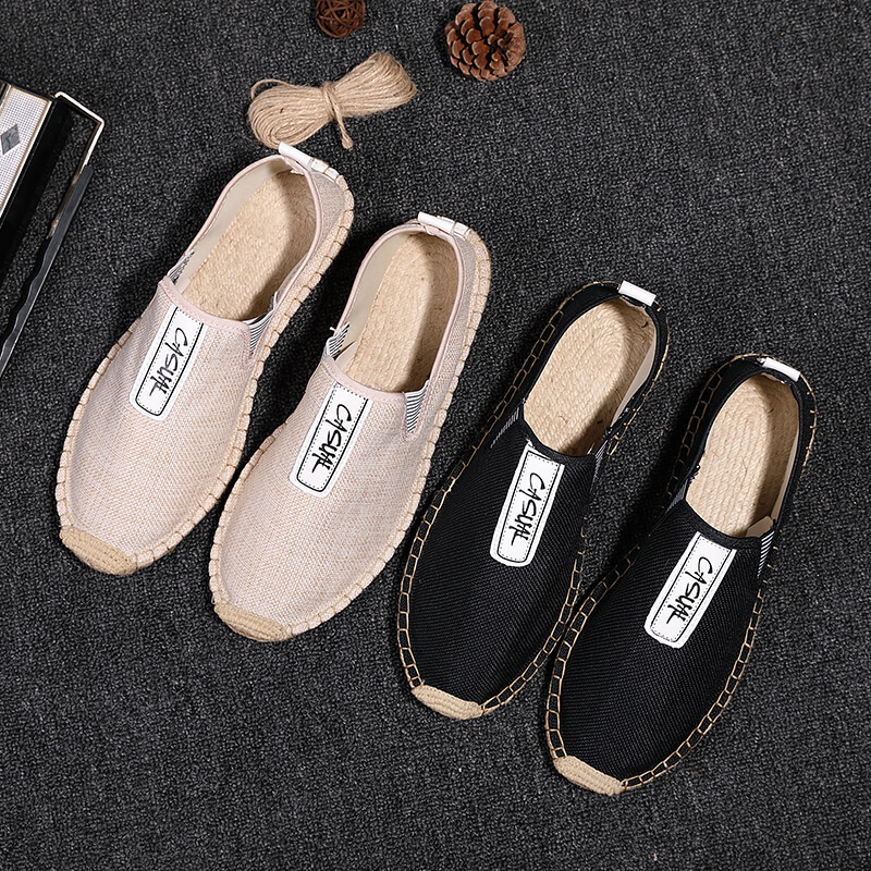Men Shoes Loafers - Zapatos Casuales de Lino para Hombre,