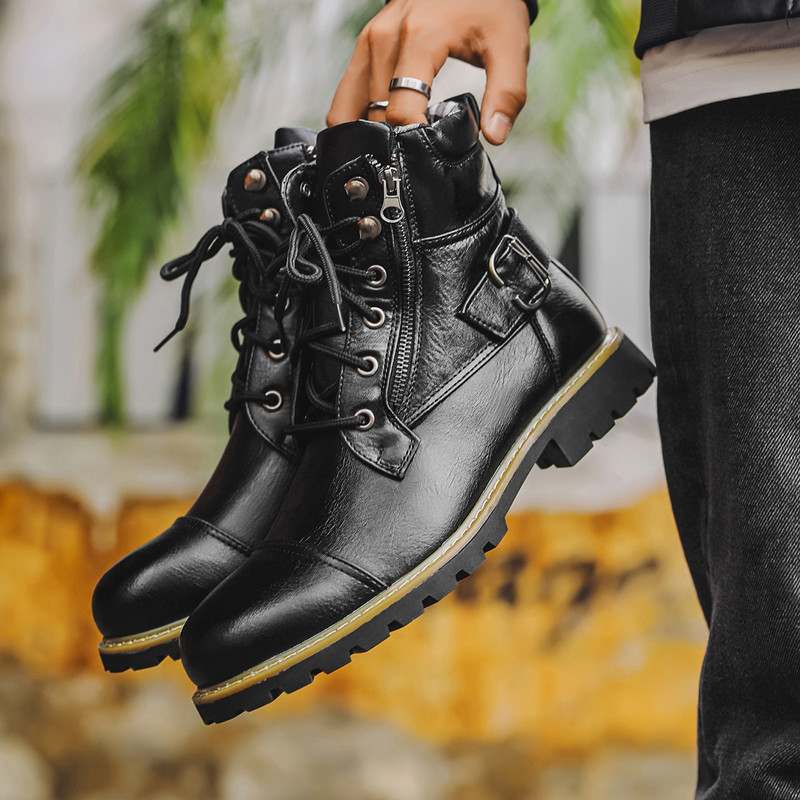Botas de cuero a la moda para  - Men Shoes Oxford reseña y precio