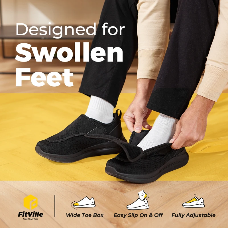 FitVille zapatos para diabétic - Men'S Shoes Diabetic reseña y precio