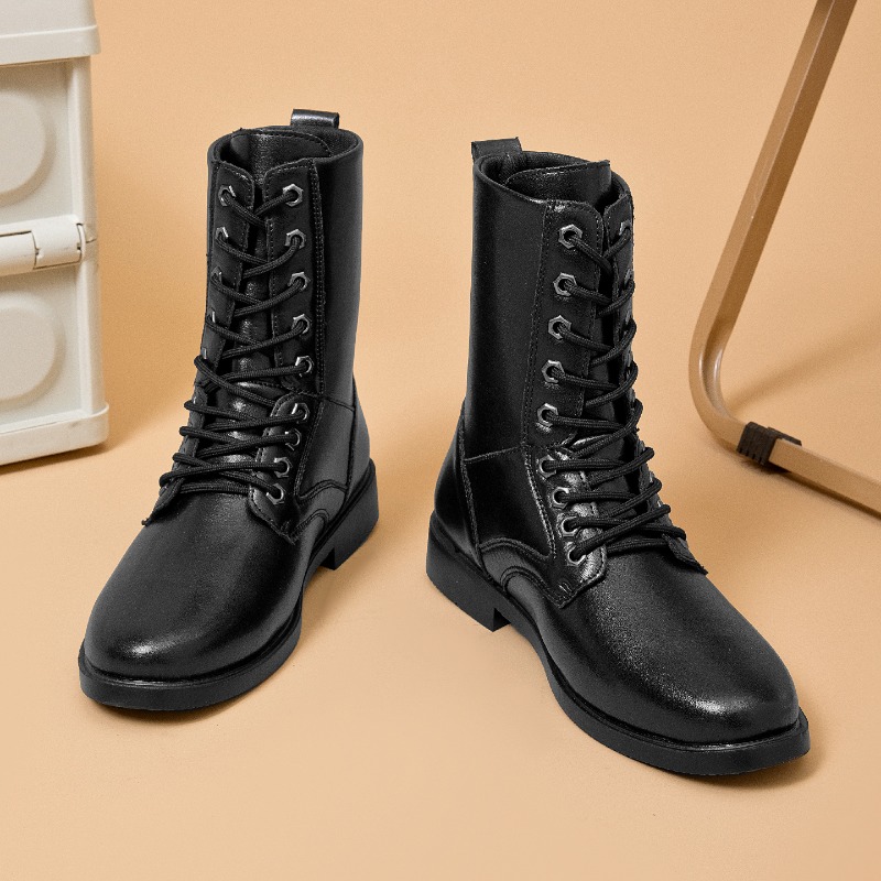 Botas de Cuero de Caña Alta, B - Men'S Shoes For Work reseña y precio
