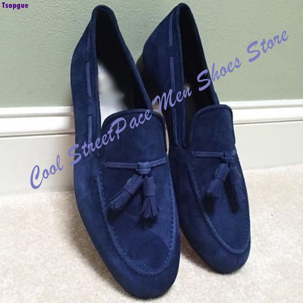 Mocasines Casuales de Negocios - Men'S Shoes Navy Blue reseña y precio