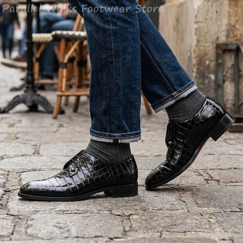 Zapatos Oxford de charol para  - Men Shoes Oxford reseña y precio