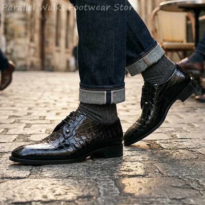 Zapatos Oxford de charol para  - Men Shoes Oxford reseña y precio