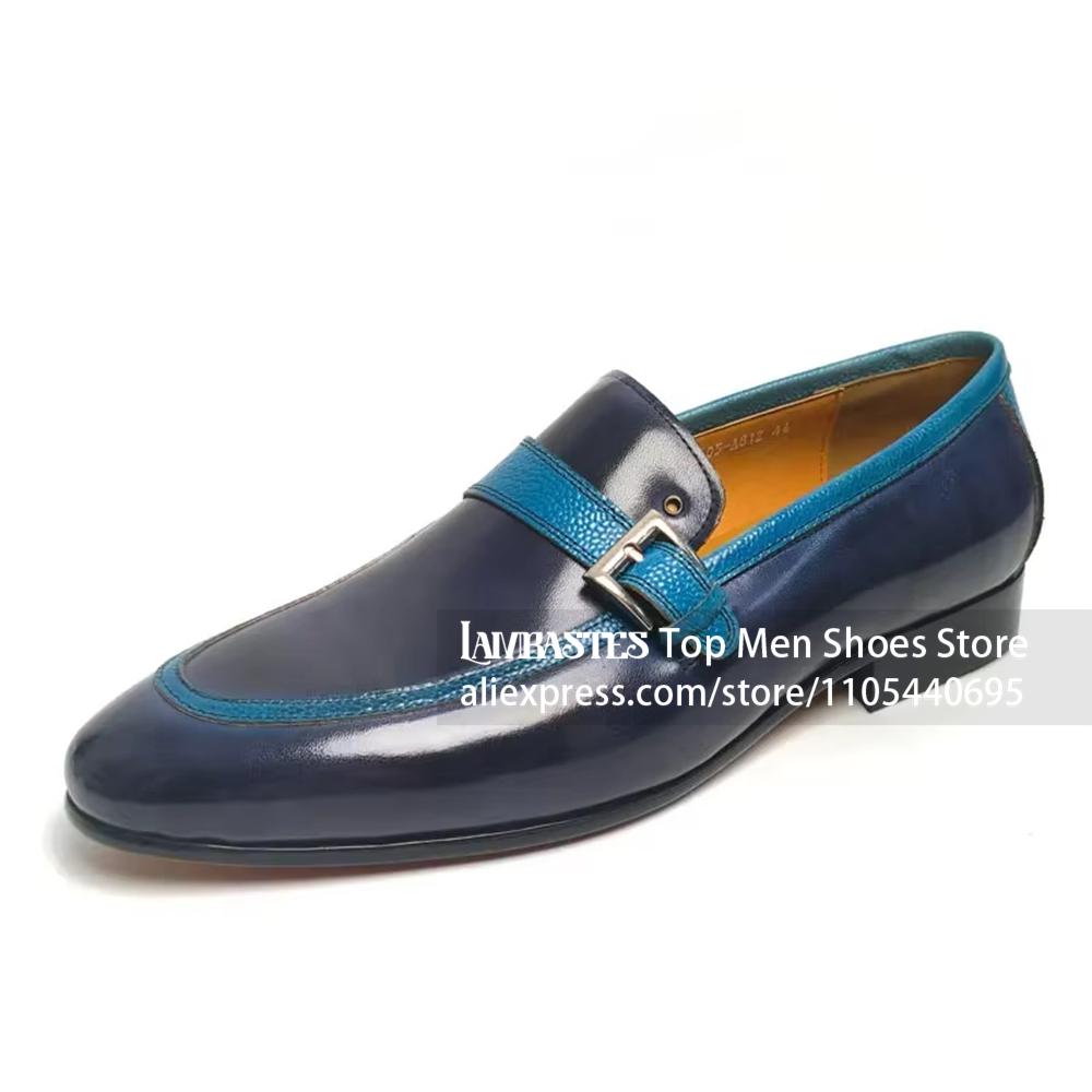Mocasines Penny Azul Marino co - Men'S Shoes Navy Blue reseña y precio