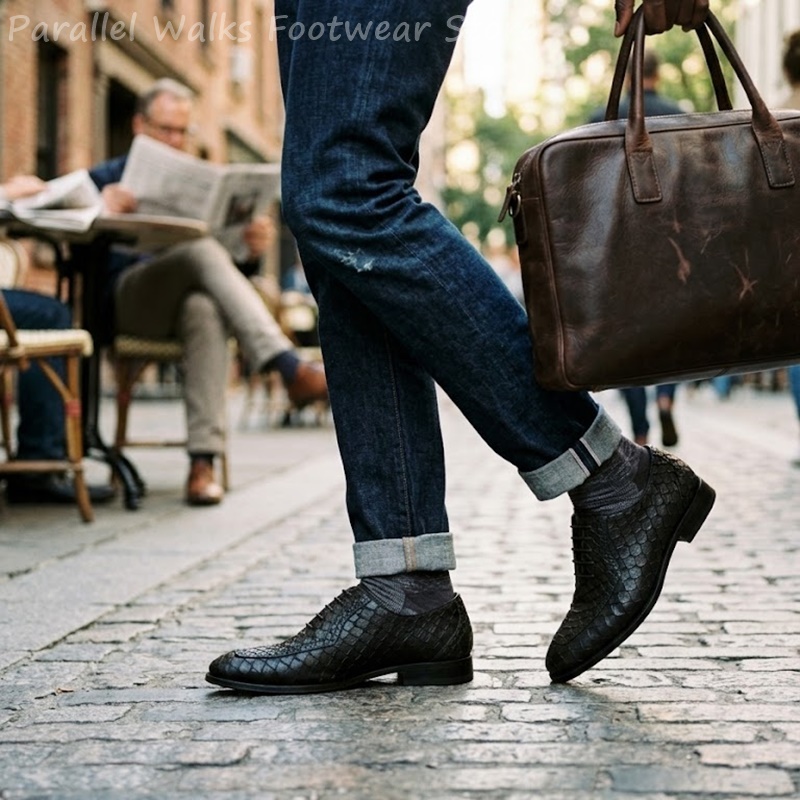 Zapatos Oxford de hombre con d - Men Shoes Oxford reseña y precio